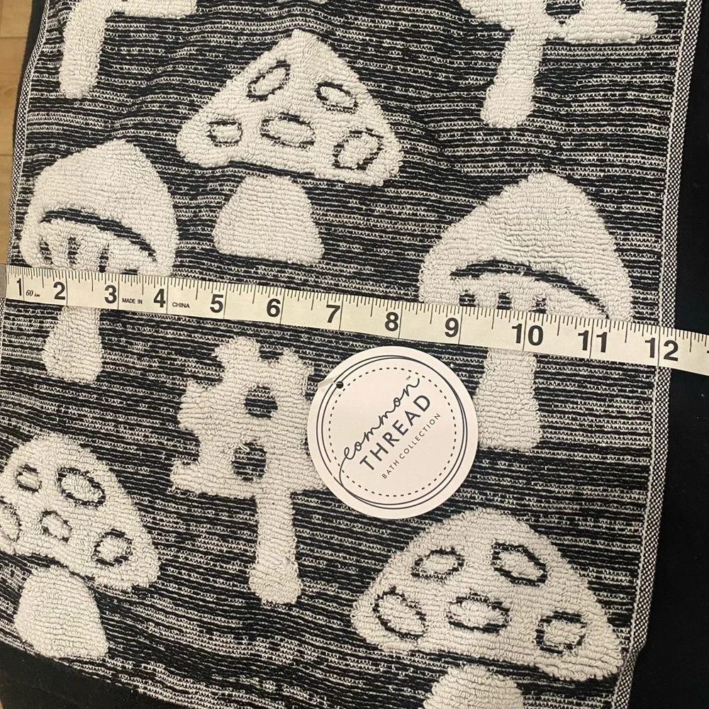 CUTE mushroom hand towels!! Black and white🍄pretty and practical- see pic 4more